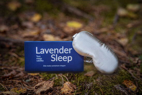 Miega maska “Lavender Sleep” no 100% dabīga zīda